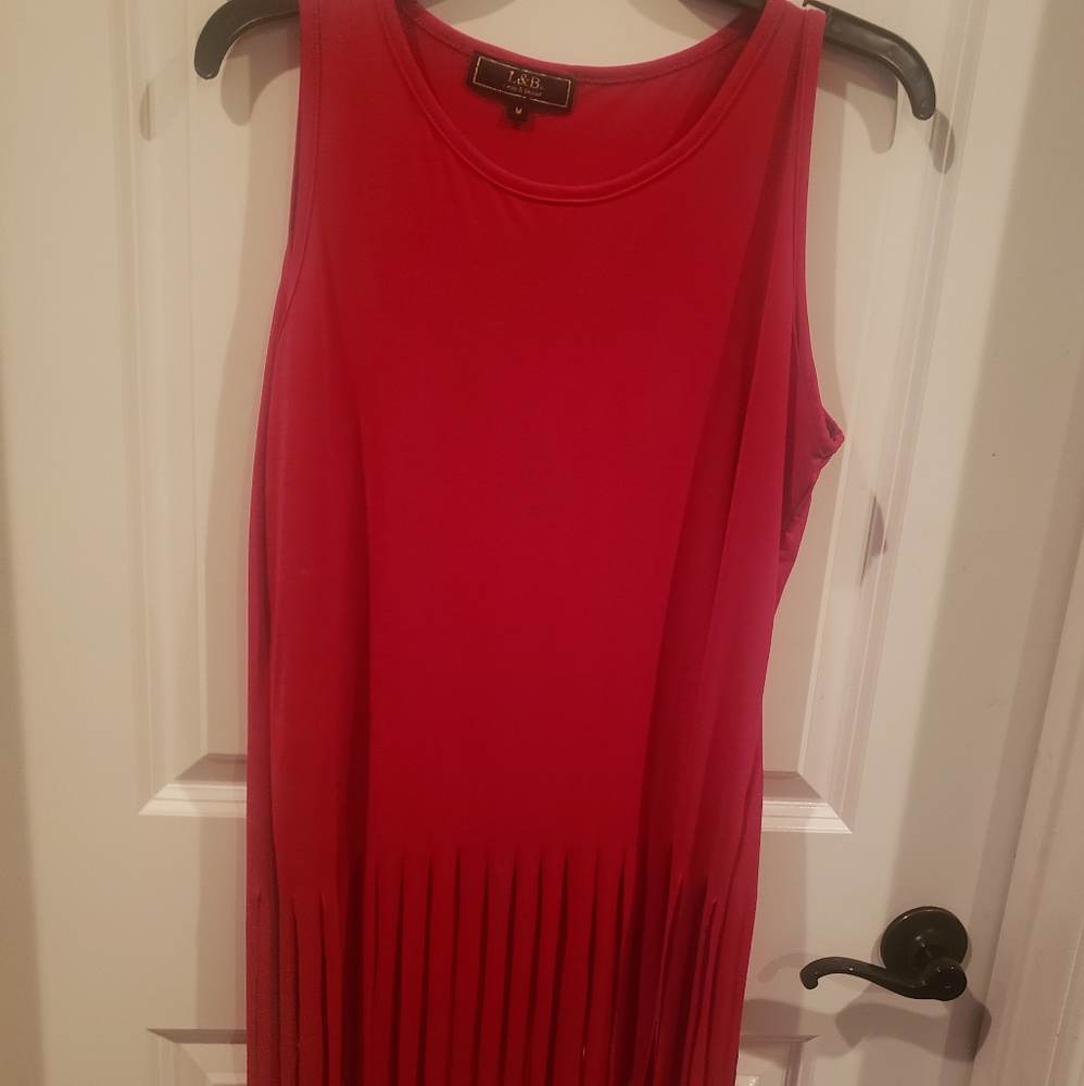 Womens tank with fringe